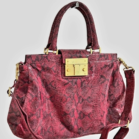 Tory Burch Handbags - Tory Burch Snakeskin Embossed Holland Satchel She's beautiful!!!